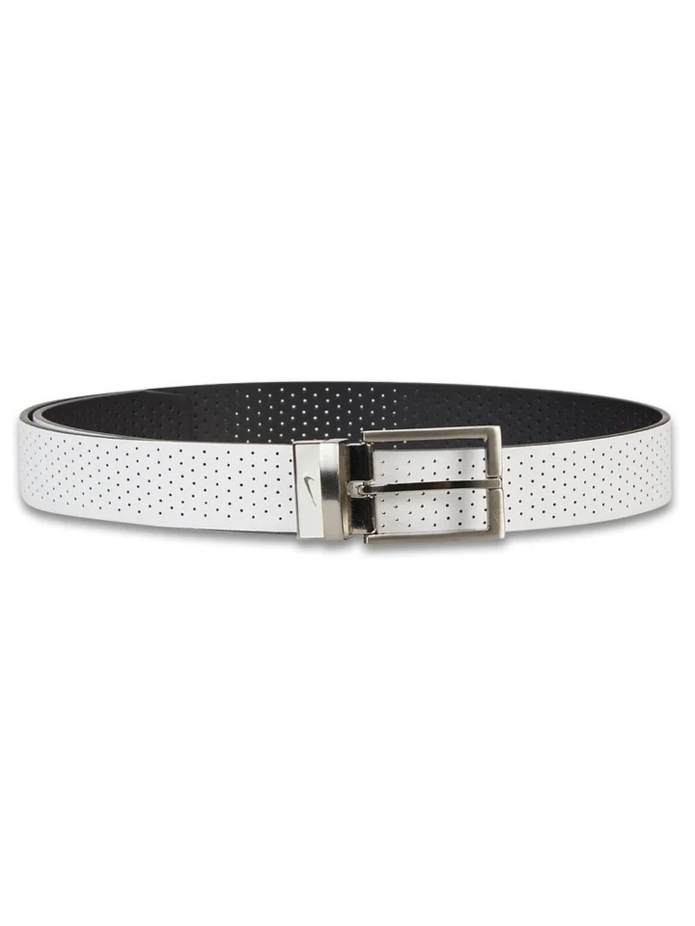 Nike Men’s Perforated Reversible Golf Belt White/Black SIZE- L/XL